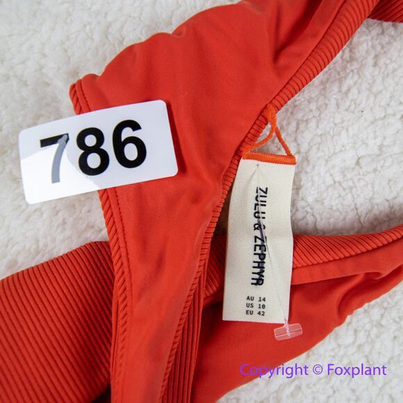 New! Set! Zulu & Zephyr Free People‎ Tie Curve Brief Bikini, size 10 - Picture 14 of 15